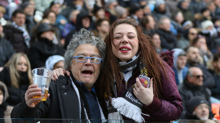 i tifosi di Udinese Roma