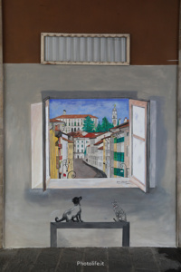 Inaugurati i murales trompe l'oeil 